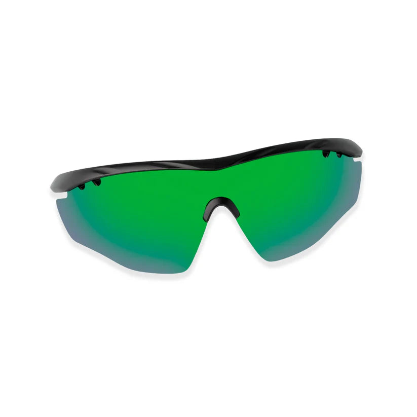 SASA Hawkeye Matte Black Frame Green Revo Lens Sports Sunglasses