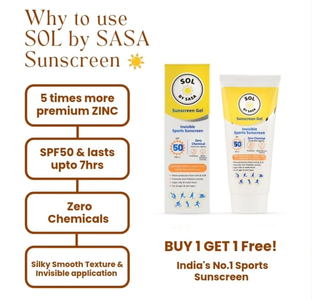 SOL by SASA Sports Sunscreen for Cricketers (Pack of 2)