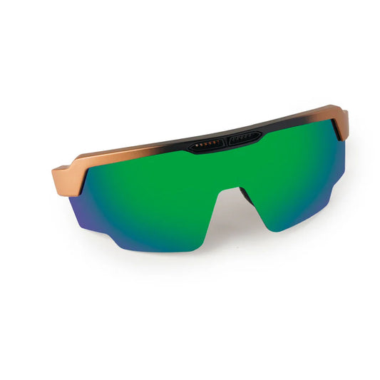 SASA Raptor Matte Copper/Black Frame Green Revo Lens Sports Sunglasses