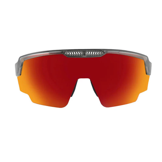 SASA Raptor Translucent Grey Frame Red Revo Lens Sports Sunglasses