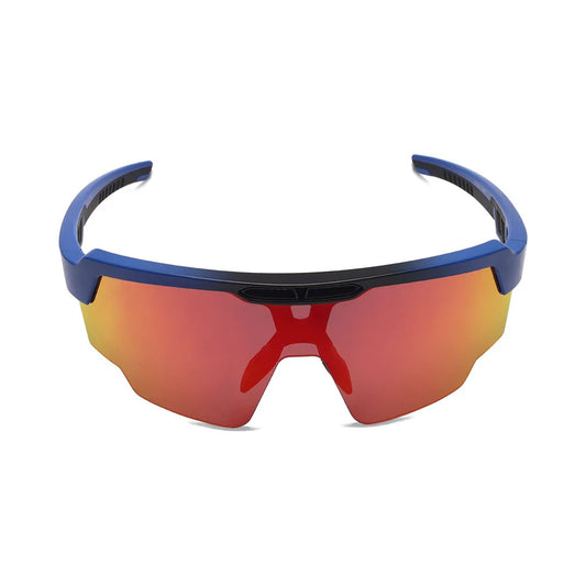 SASA Raptor Matte Blue Frame Red Revo Lens Sports Sunglasses
