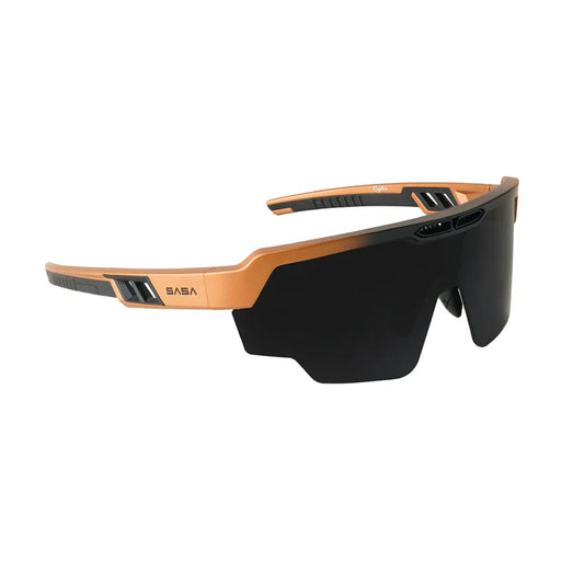 SASA Raptor Matte Copper/Black Frame Smoke Black Lens Sports Sunglasses