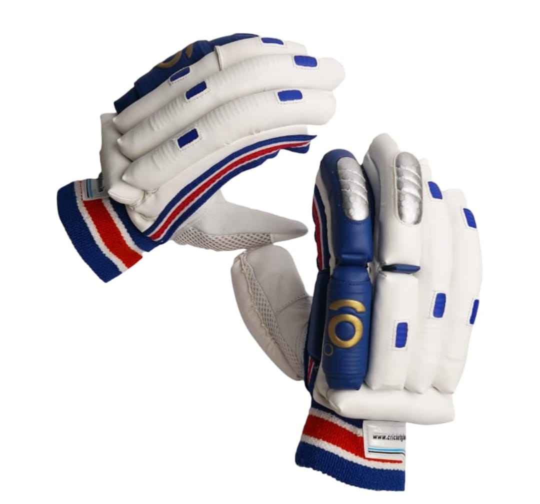 GAB Turbogrip Blue Cricket Batting Gloves
