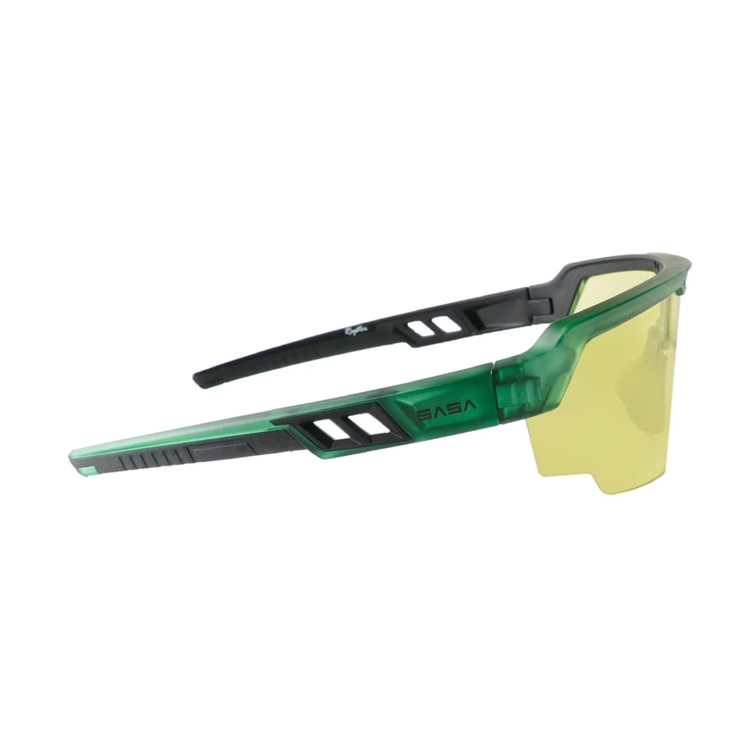 SASA Raptor Translucent Green Frame Night Vision Lens Sports Sunglasses