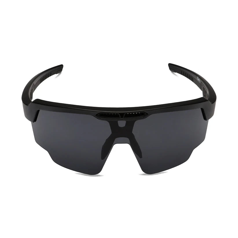 SASA Raptor Matte Black Frame Smoke Black Lens Sports Sunglasses