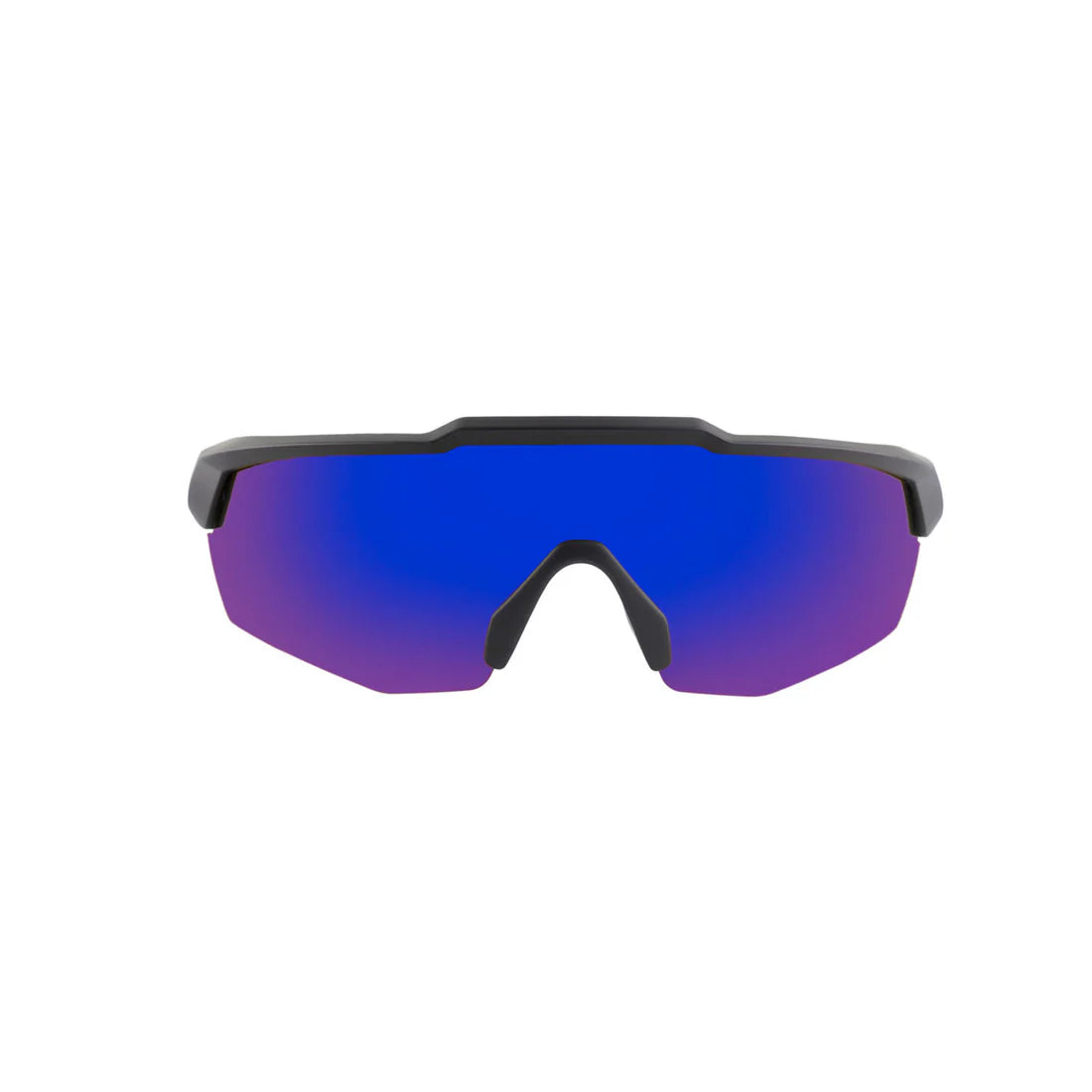 SASA Rebound Matte Black Frame Blue Lens Sports Sunglasses