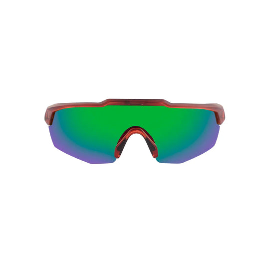 SASA Rebound Translucent Red Frame Green Revo Lens Sports Sunglasses