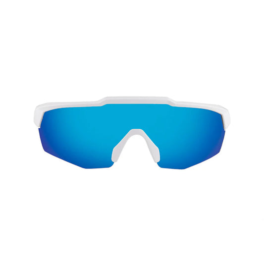 SASA Rebound Matte White Frame Ice Blue Revo Lens Sports Sunglasses