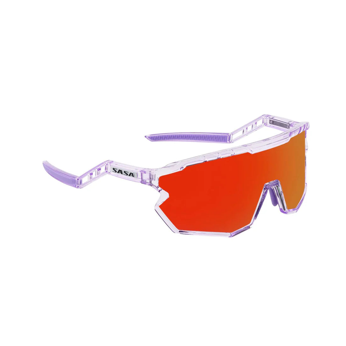 SASA Z Series Prismatic Purple Frame with Red Revo Lens Sports Sunglasses