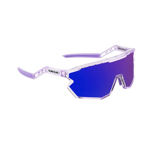 SASA Z-Series Prismatic Purple Frame with Blue Revo Lens Sports Sunglasses