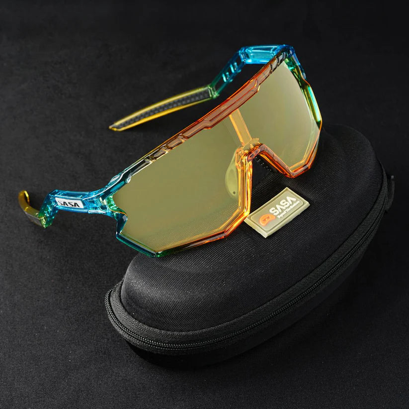 SASA Z-Series Prismatic Blue / Orange Frame with Night Vision Lens Sports Sunglasses