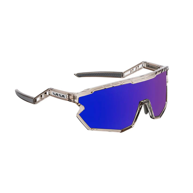 SASA Z-Series Prismatic Grey Frame with Blue Revo Lens Sports Sunglasses