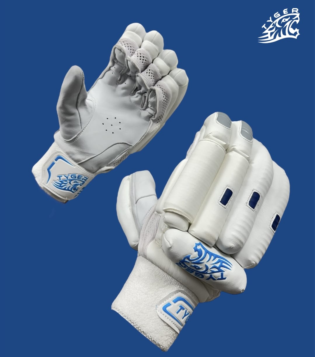 Tyger Azure Cricket Batting Gloves | Inhouse Top Quality