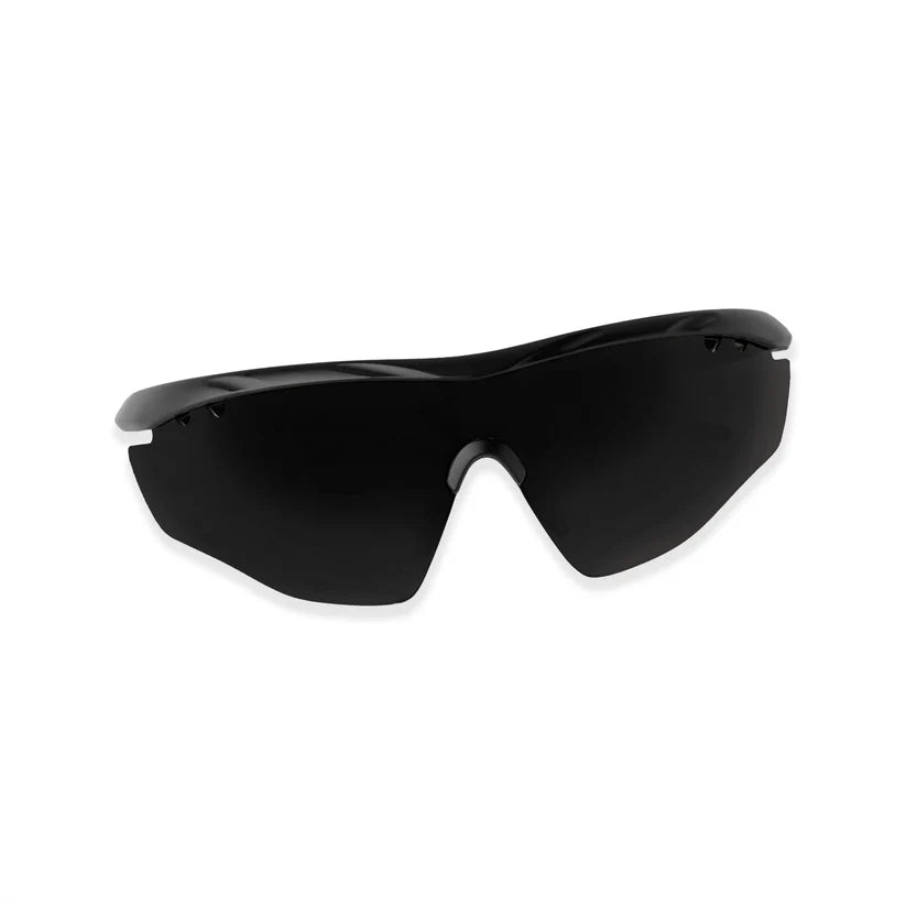 SASA Matte Black Frame Black Lens Hawkeye Sports Sunglasses