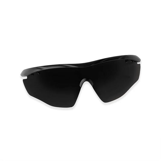 SASA Matte Black Frame Black Lens Hawkeye Sports Sunglasses