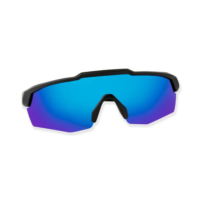 SASA Rebound Matte Black Frame Ice Blue Revo Lens Sports Sunglasses