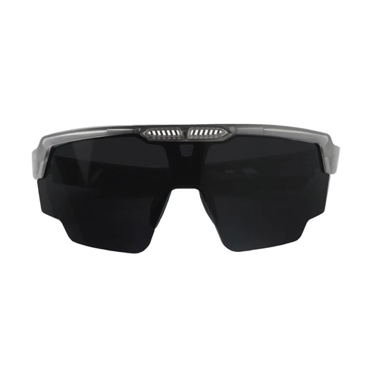 SASA Raptor Translucent Grey Frame Smoke Black Lens Sports Sunglasses
