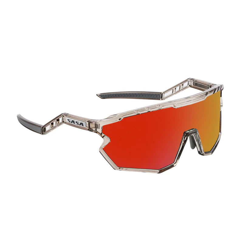 SASA Z Series Prismatic Grey Frame with Red Revo Lens Sports Sunglasses