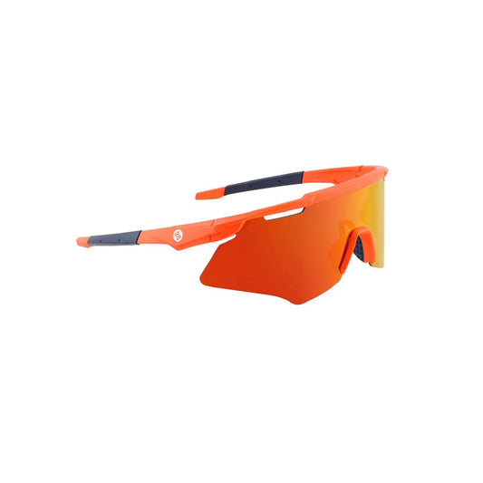 SASA M-Series Orange Frame Red Revo Lens Sports Sunglasses