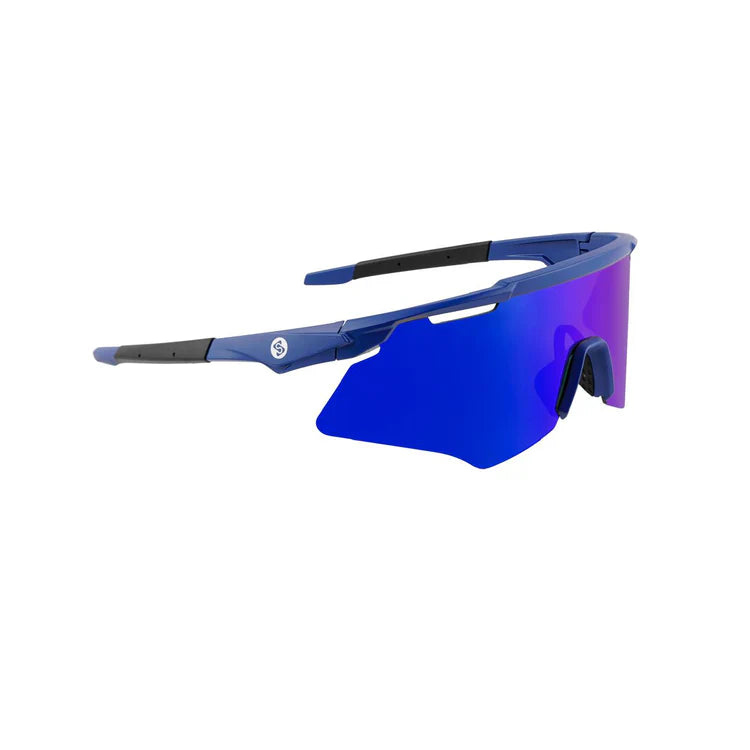 SASA M-Series Blue Frame Blue Revo Lens Sports Sunglasses