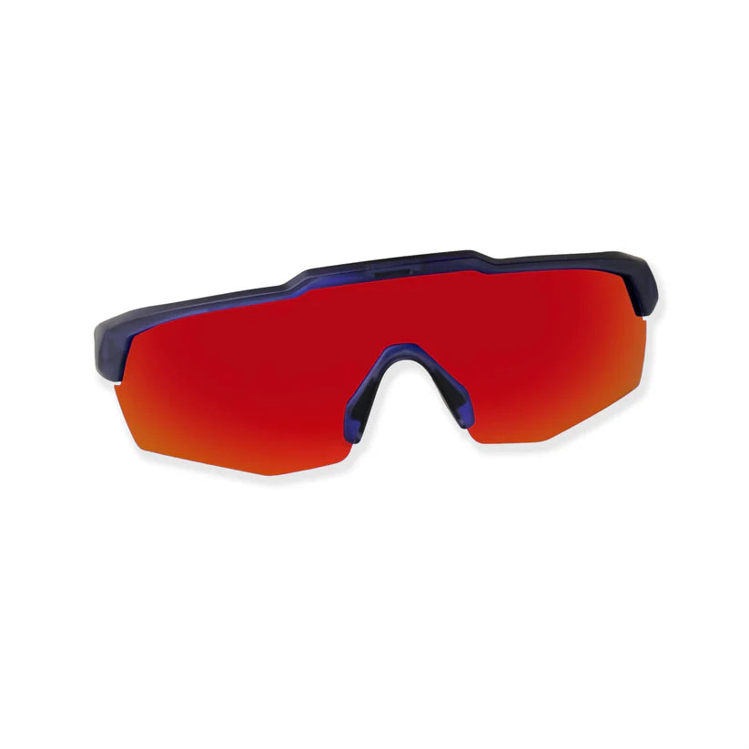 SASA Rebound Translucent Blue Frame Red Revo Lens Sports Sunglasses