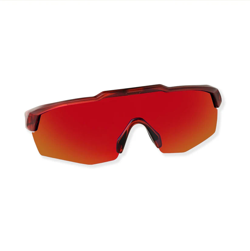 SASA Rebound Translucent Red Frame Red Revo Lens Sports Sunglasses