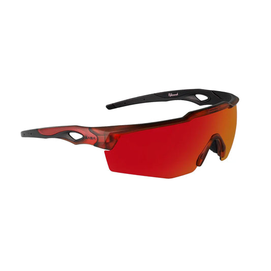 SASA Rebound Translucent Red Frame Red Revo Lens Sports Sunglasses