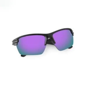 SASA Predator Matte Black Frame Purple Lens Sports Sunglasses