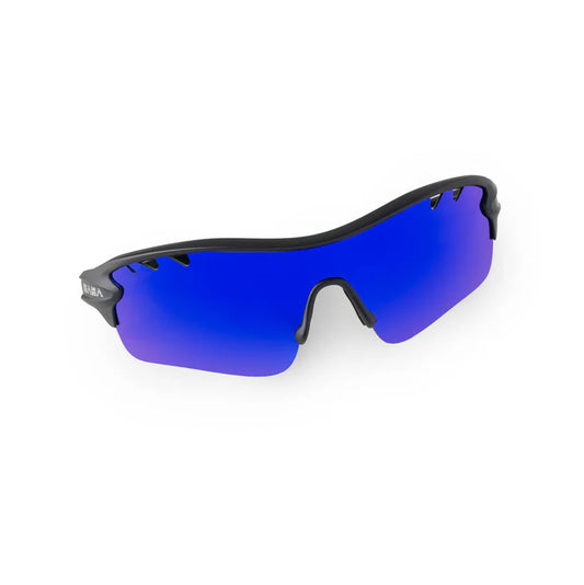 SASA Discovery Youth Black Frame Blue Lens Sports Sunglasses