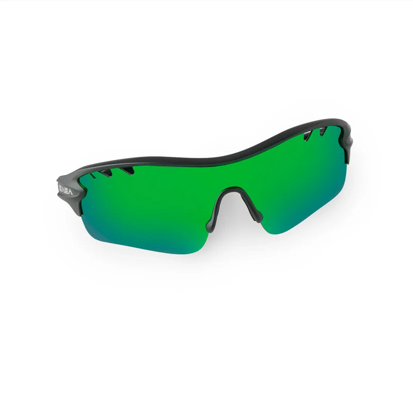 SASA Discovery Youth Black Frame Green Lens Sports Sunglasses