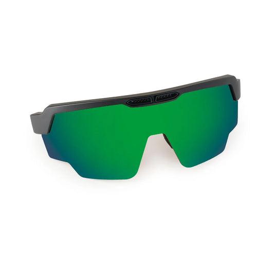 SASA Raptor Matte Black Frame Green Revo Lens Sports Sunglasses