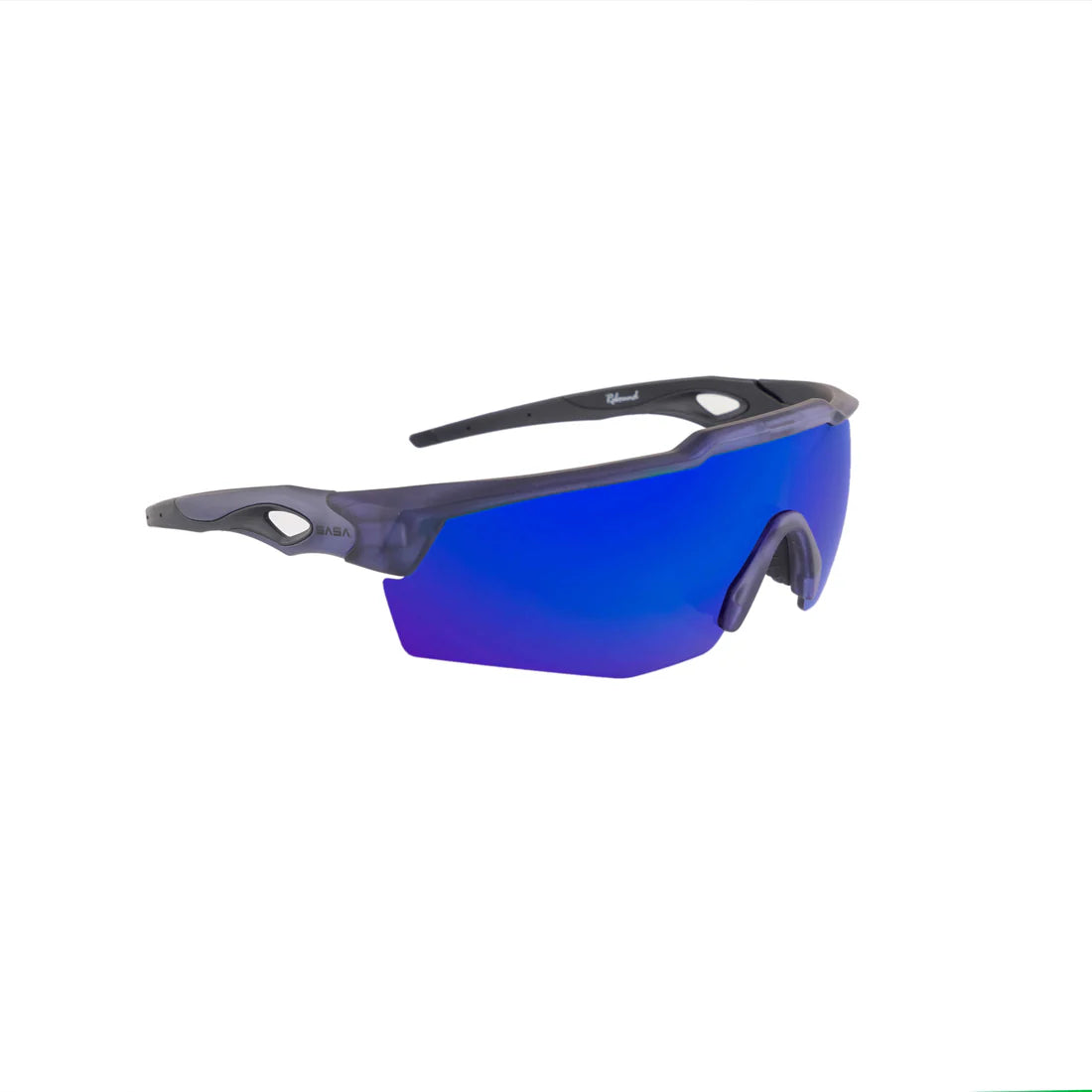 SASA Rebound Translucent Blue Frame Blue Revo Lens Sports Sunglasses