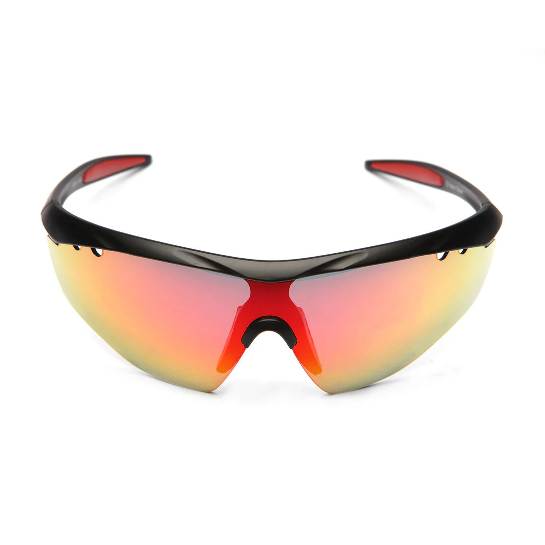 SASA Hawkeye Matte Black Frame Red Revo Lens Sports Sunglasses
