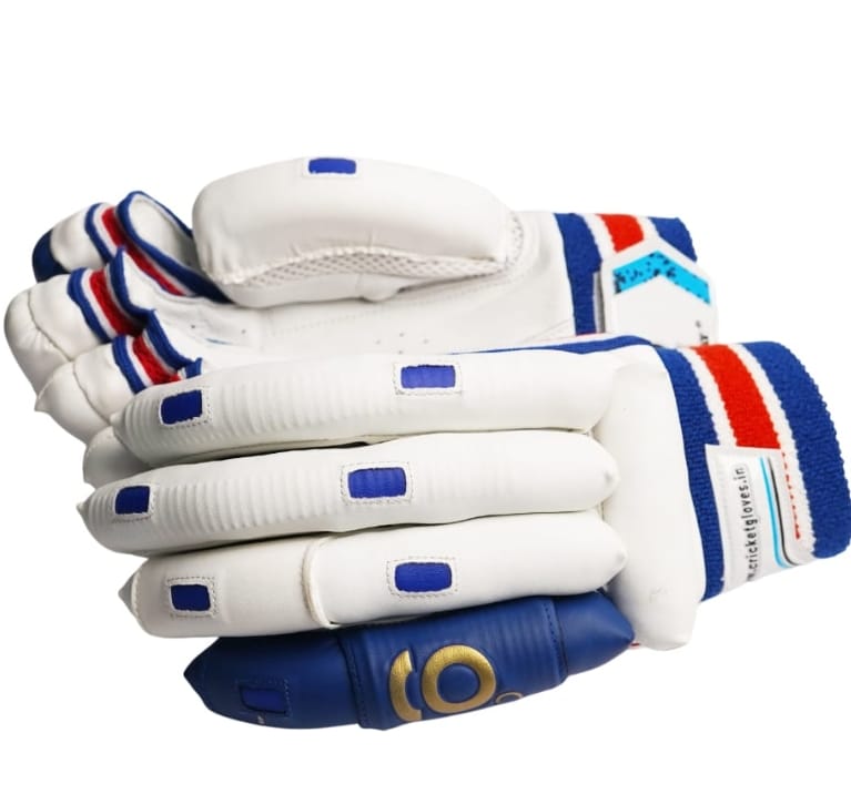 GAB Turbogrip Blue Cricket Batting Gloves