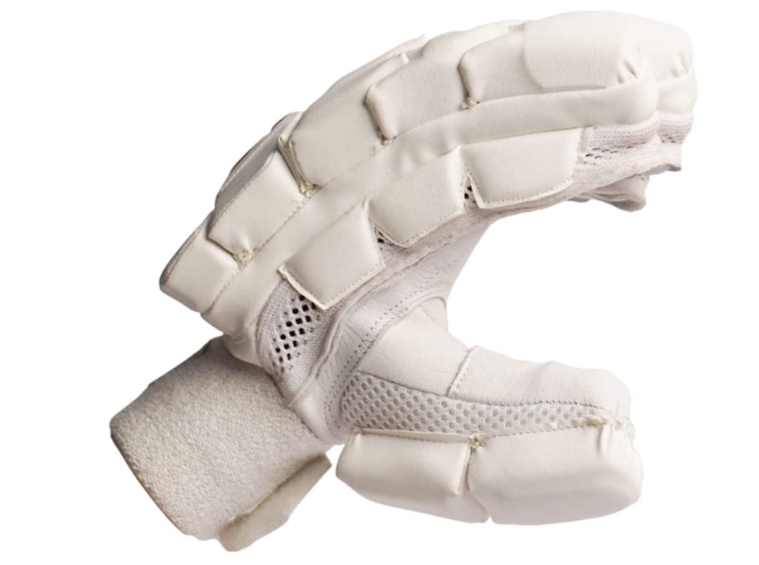 GAB Test Edition Cricket Batting Gloves (White)