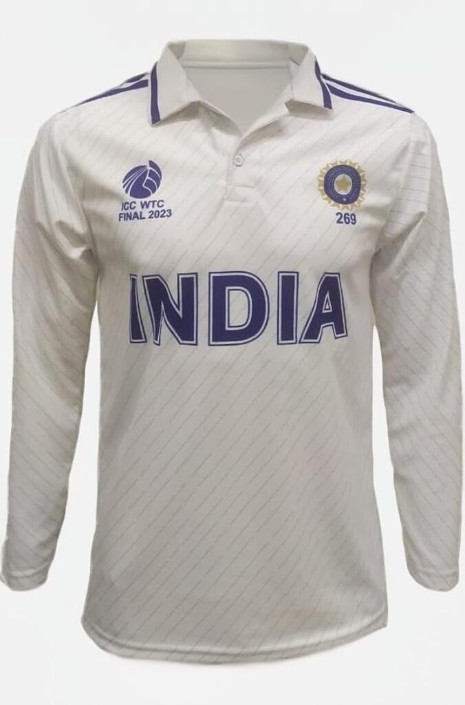 India White Test Match Cricket Jersey