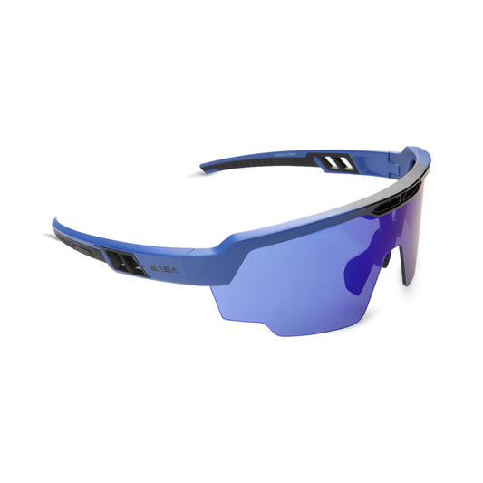 SASA Raptor Matte Blue Frame Blue Revo Lens Sports Sunglasses