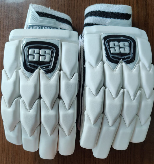 SS Gladiator White Cricket Batting Gloves