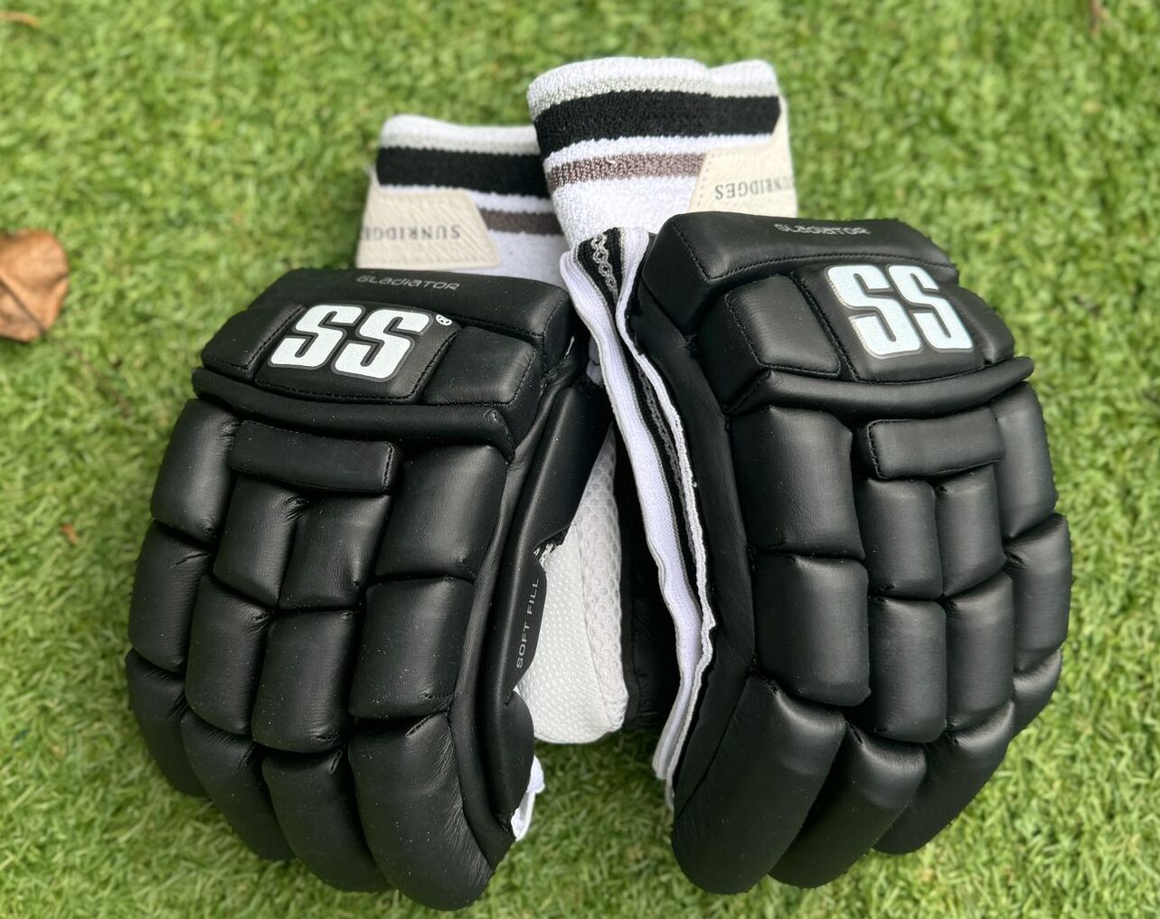 SS Gladiator Black Cricket Batting Gloves