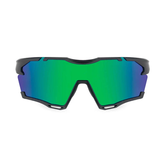 SASA Phantom Matte Black Frame Green Revo Lens Sports Sunglasses