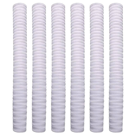 Chevron Cricket Bat Grip (White Color)