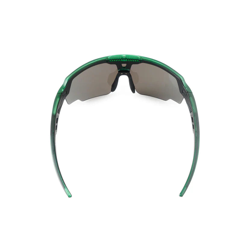 SASA Raptor Translucent Green Frame Green Revo Lens Sports Sunglasses